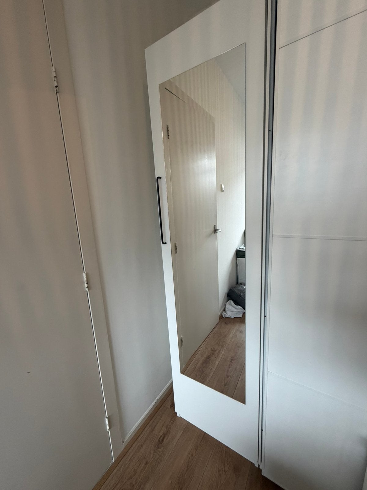 Ikea Pax kast met spiegeldeur 200 x 58 x 50, Ophalen, 200 cm of meer, 50 tot 100 cm, Zo goed als nieuw