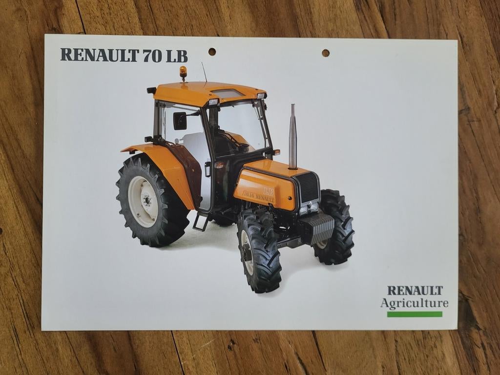 tractor folder Renault 70 LB, Boeken, Catalogussen en Folders, Ophalen of Verzenden, Zo goed als nieuw, Folder