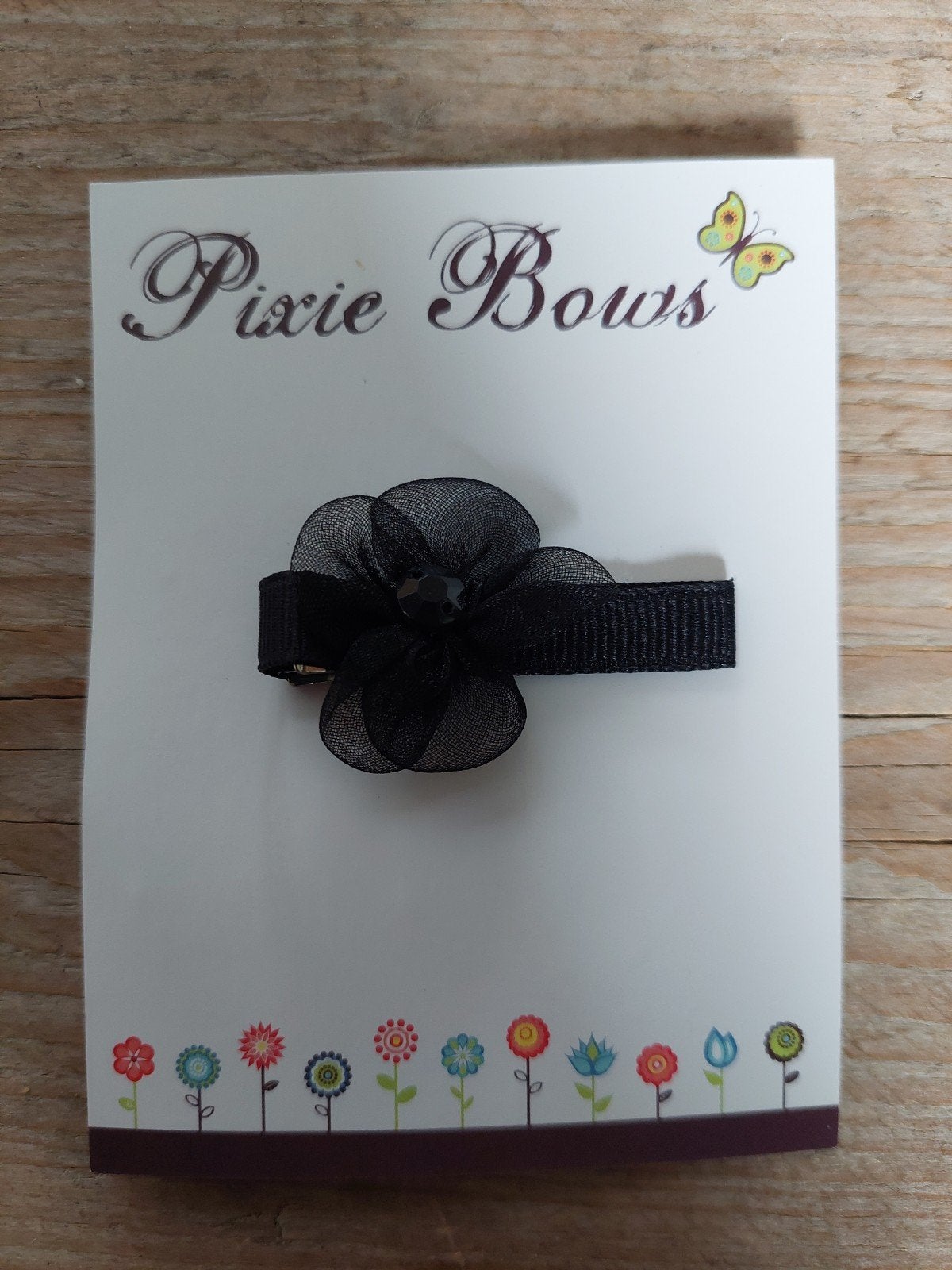 Pixie Bows Haarknipje Zwart - 5 cm, Ophalen of Verzenden, Nieuw, Pixie Bows