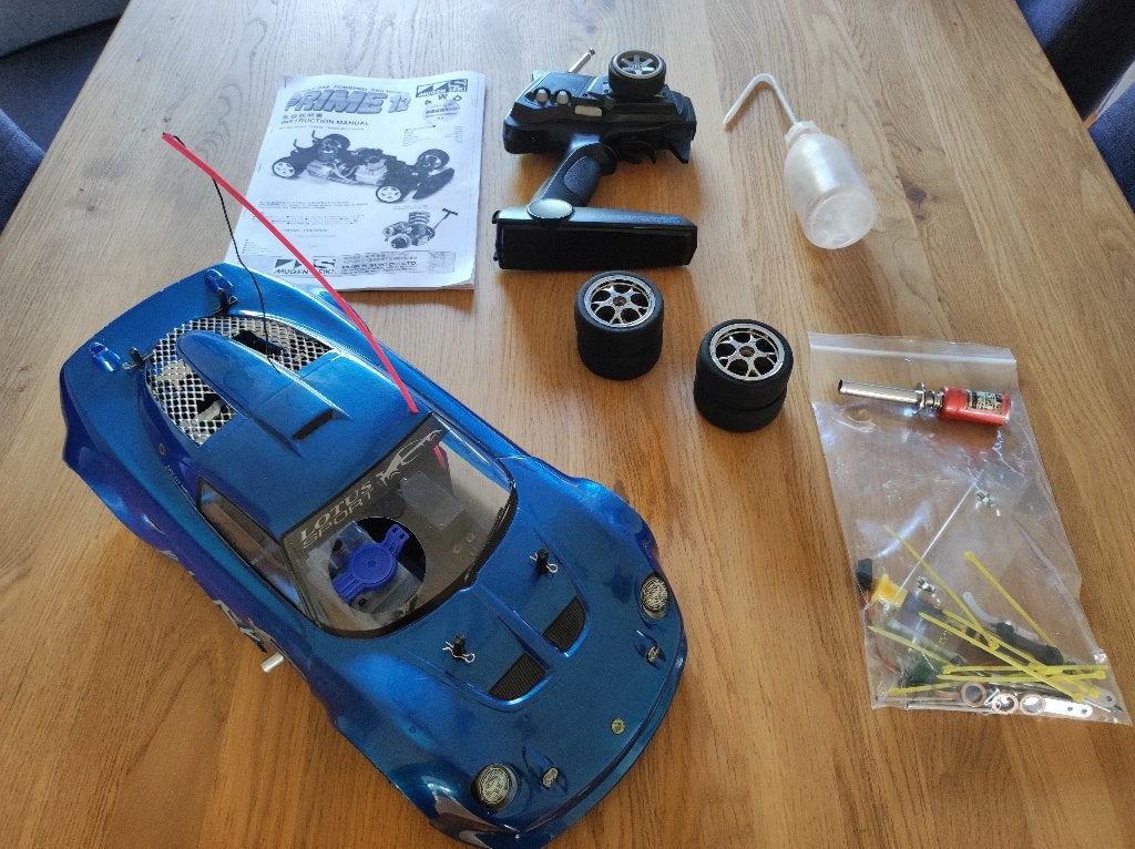 Complete 4wd 2-speed Mugen Seiki Prime12 nitro 1:10, Gebruikt, Ophalen of Verzenden, Schaal 1:10, Auto onroad