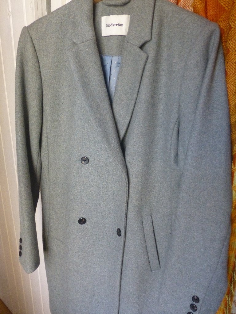 klassieke Jas / Mantel wol van MODSTRÖM maat L 40, Kleding | Dames, Maat 38/40 (M), Verzenden, Gedragen, Groen