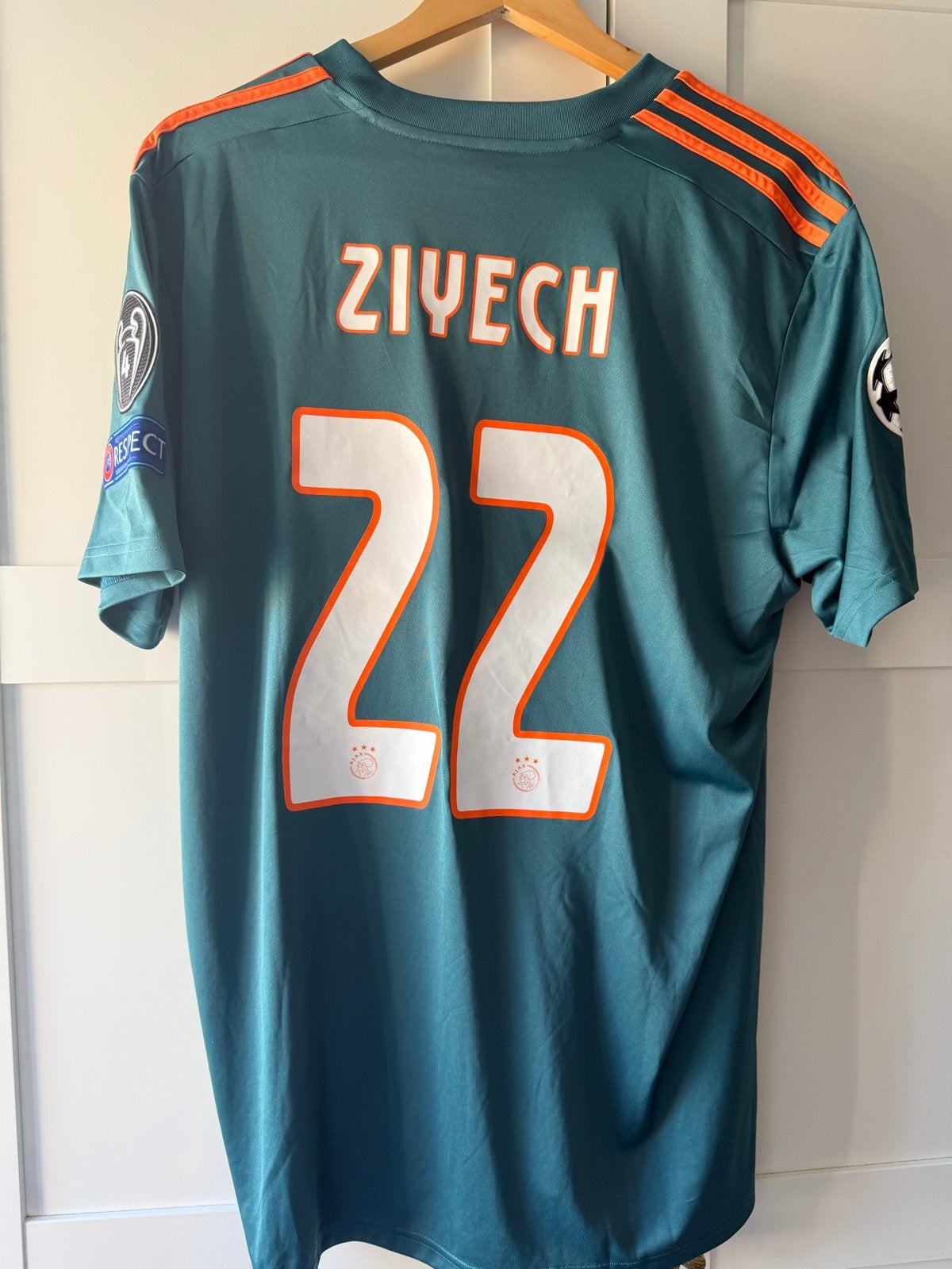 Ajax uitshirt 2019/2020 Ziyech #22 - Maat XL, Maat XL, Verzenden, Zo goed als nieuw, Shirt