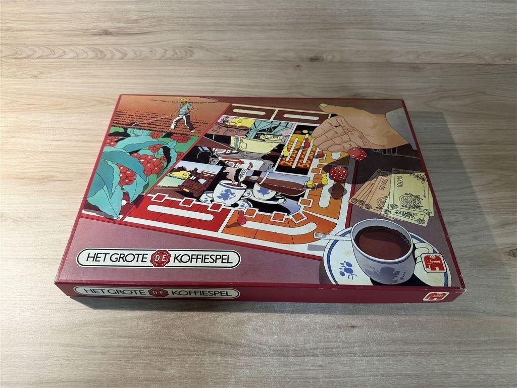 het grote de koffiespel - douwe egberts - s6384, Hobby en Vrije tijd, Gezelschapsspellen | Bordspellen, Verzenden, Zo goed als nieuw