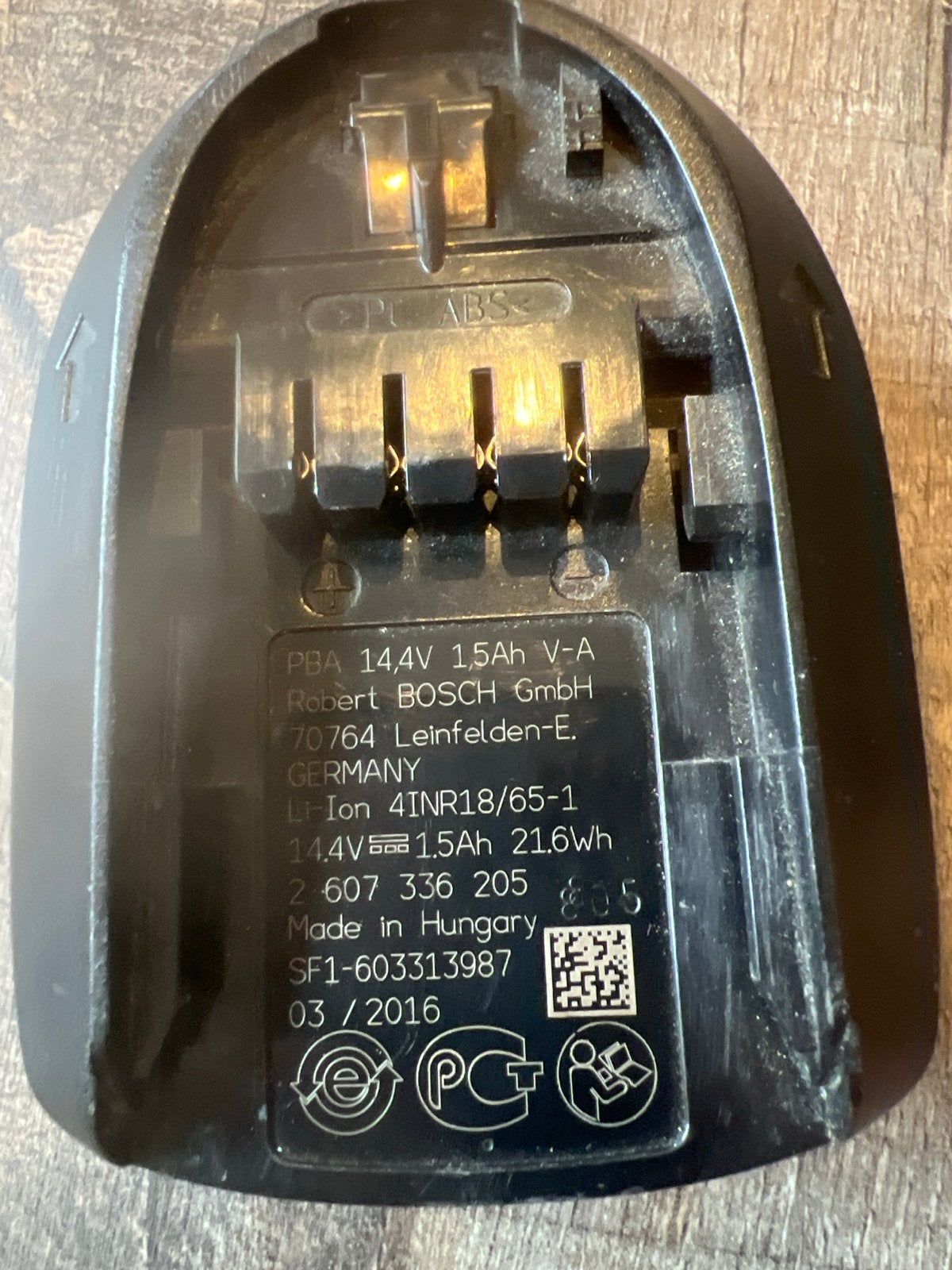 Bosch PBA 14.4V 1.5Ah Li-Ion Accu, Ophalen, Gebruikt