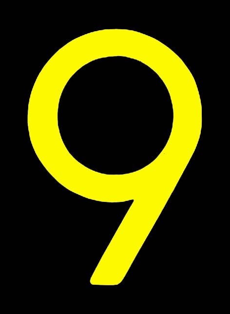 Gratis reflecterend huisnummer “9” of “6” (geel), Overige materialen, Verzenden, Nieuw, Modern