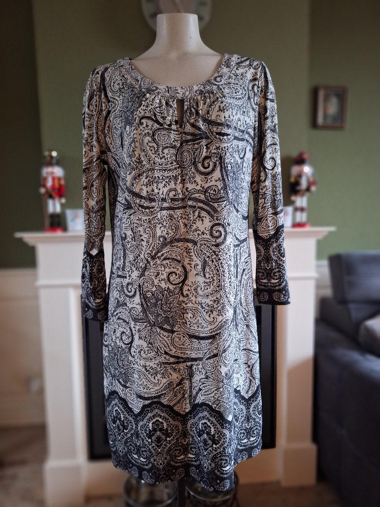 K-Design K Design key hole jurk wit zwart XL, Kleding | Dames, K-design, Verzenden, Zwart, Maat 46/48 (XL) of groter