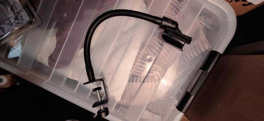 SHURE Gooseneck Microphone Clamp, Ophalen of Verzenden, Zo goed als nieuw, Zangmicrofoon