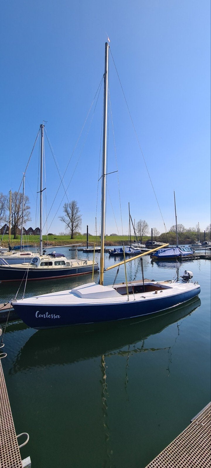 Open zeilboot Van de Stadt allround A76, Watersport en Boten, Open zeilboten, Gebruikt, Overige merken, Overige typen, Polyester