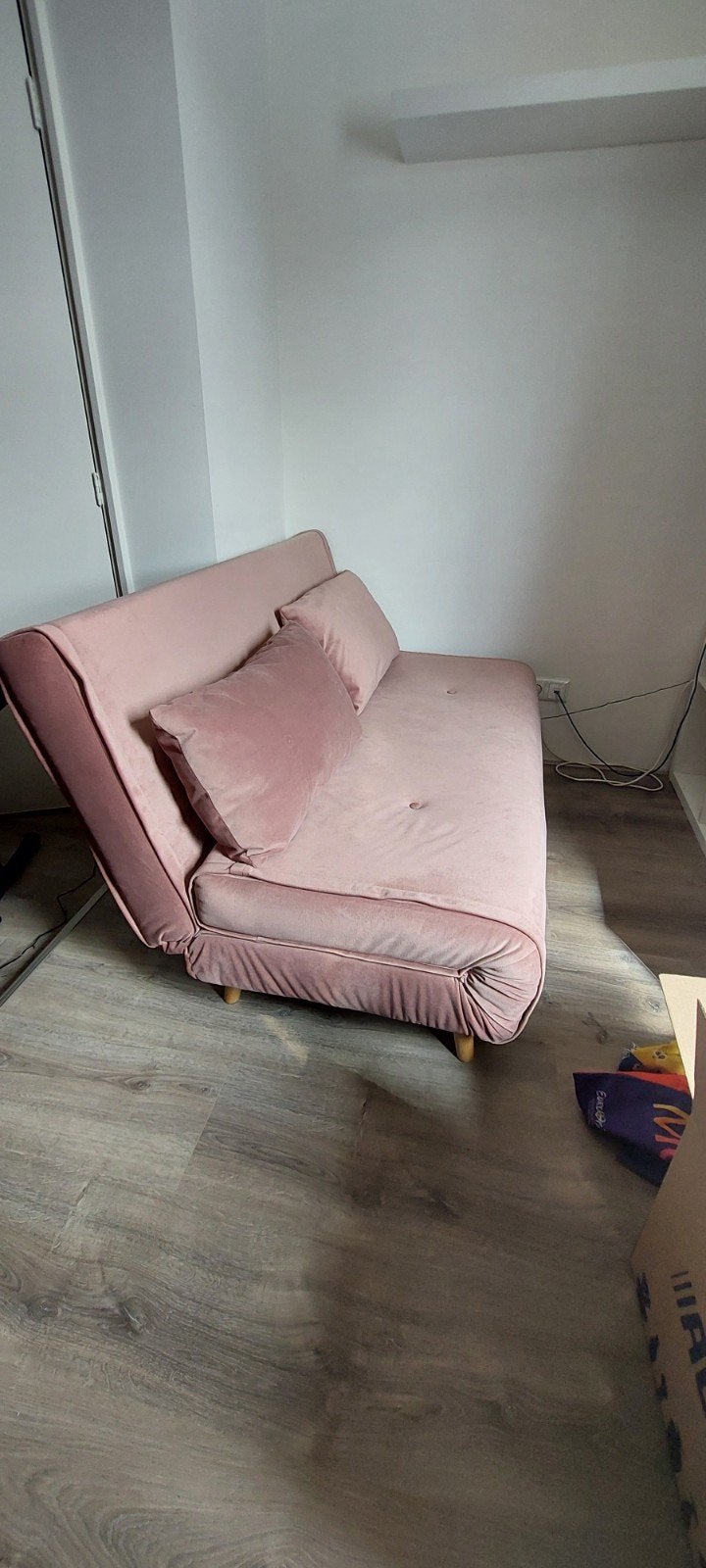 slaap bankje, Huis en Inrichting, Ophalen, Zo goed als nieuw, Tweepersoons, 140 cm