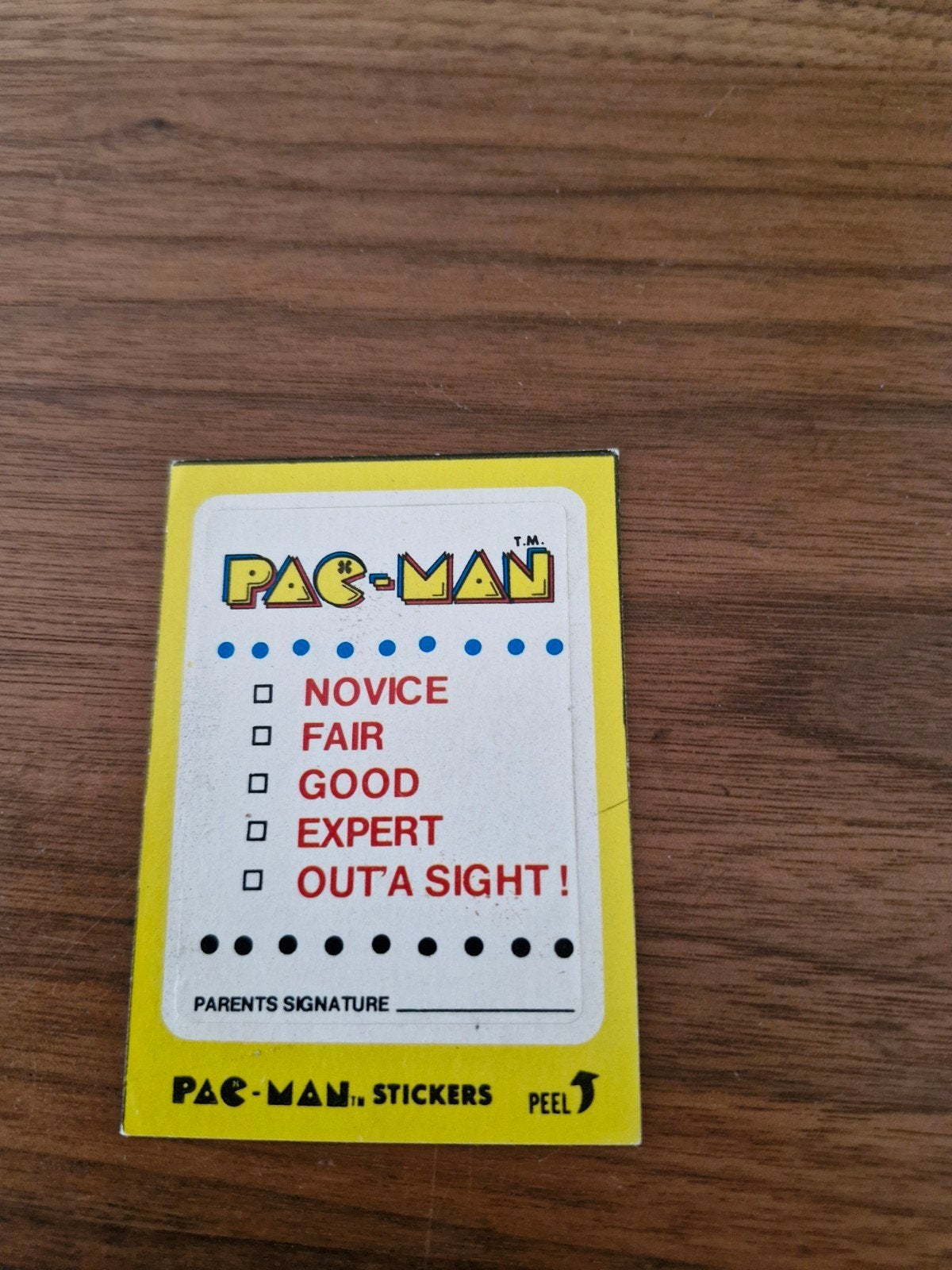 9828 Vintage Pac-Man Sticker - Zeldzaam verzamelobject, Ophalen of Verzenden, Nieuw, Strip of Tekenfilm
