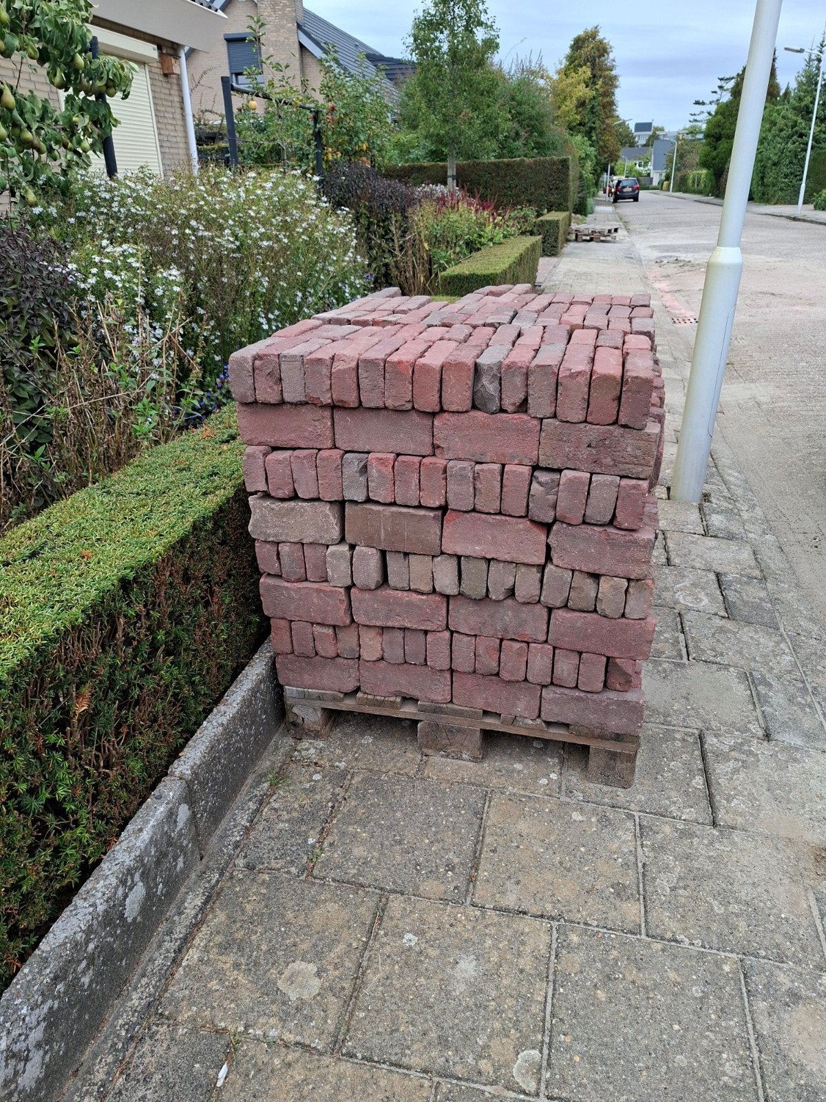 Gebakken klinkers 7 m2, Ophalen, Gebruikt, Bakstenen