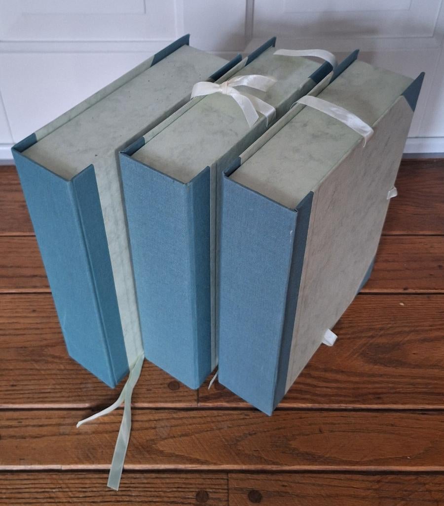 3 stevige kartonnen tijdschrift houders van Nouveau, Doe-het-zelf en Verbouw, Kratten en Dozen, Ophalen, 40 tot 60 cm, Minder dan 35 cm