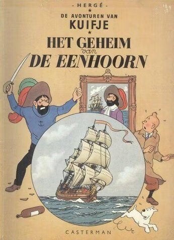 Kuifje. Het geheim van de eenhoorn. NR0979, Eén stripboek, Verzenden, Gelezen, Hergé