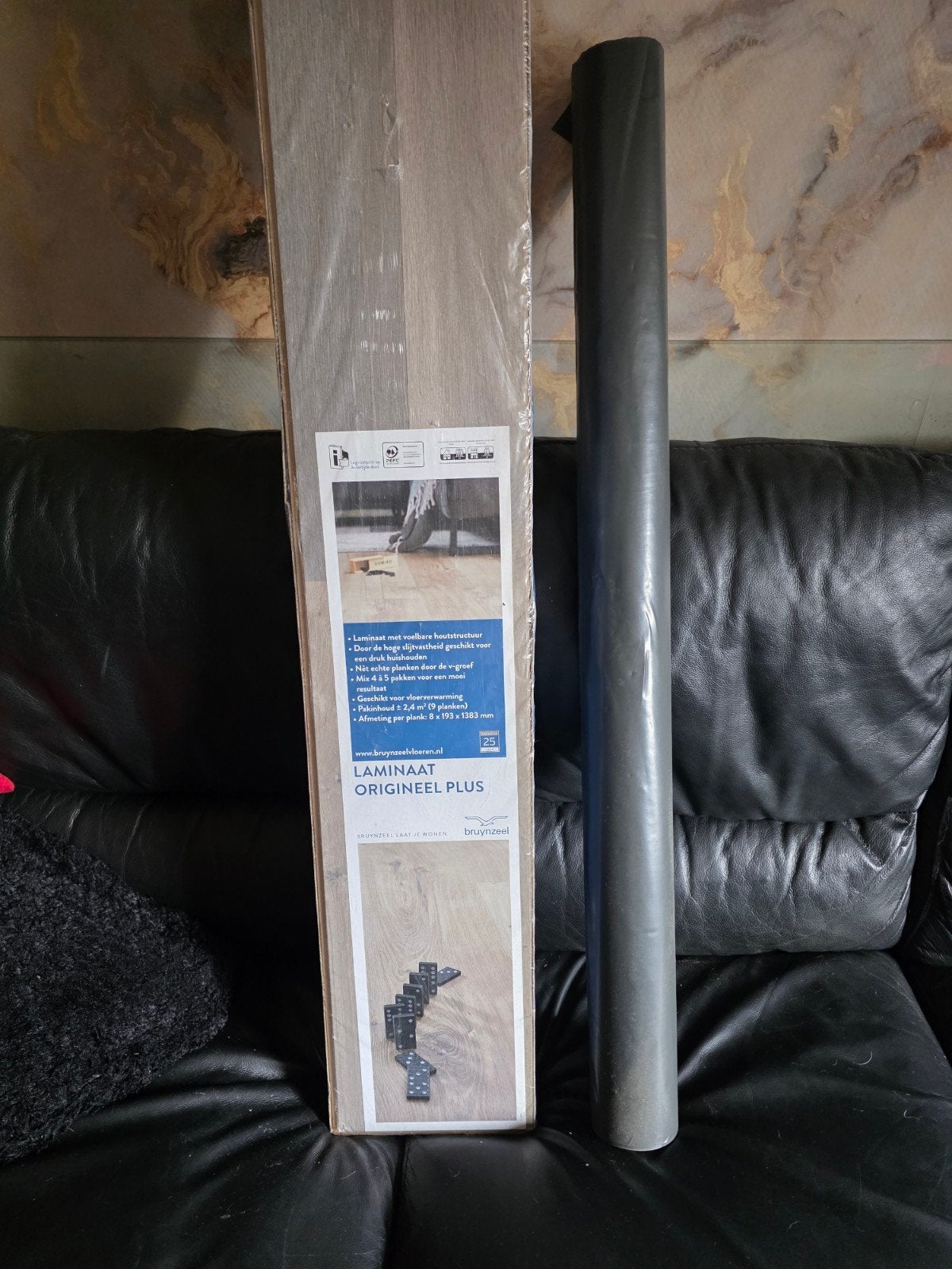 laminaat tekoop 4 pakken en een rol ondergrond, 50 tot 150 cm, Nieuw, Ophalen of Verzenden, 10 m² of meer