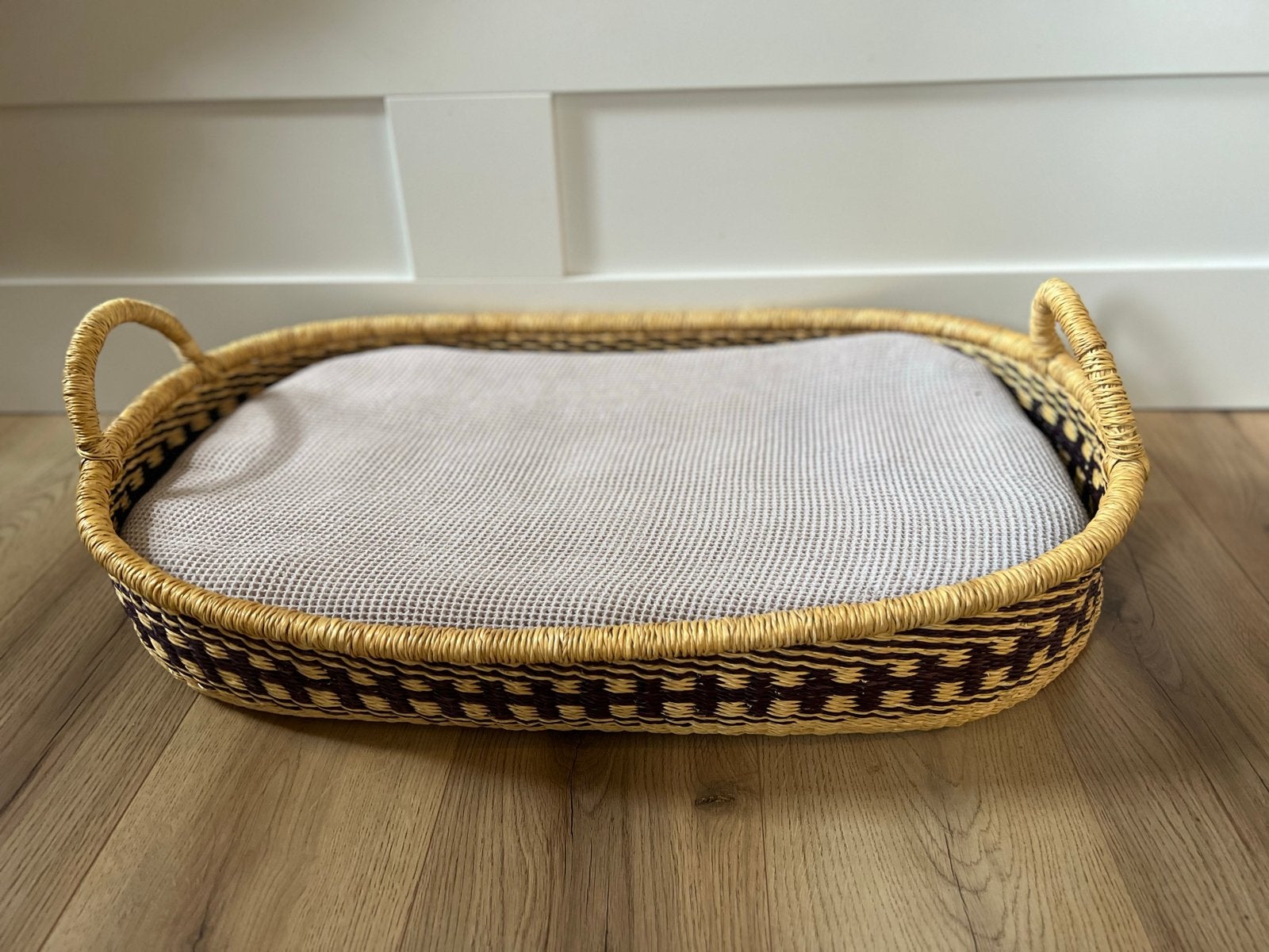 Petit Filippe Rotan Verschoningsmand met Matras en Hoezen, Ophalen of Verzenden, Gebruikt