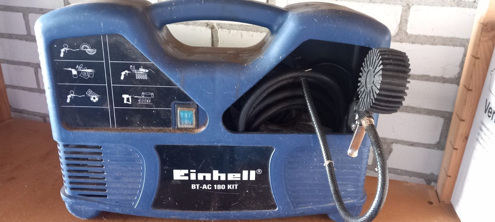 Einhell BT-AC 180 KIT Compressor - Draagbaar en Compact, Ophalen