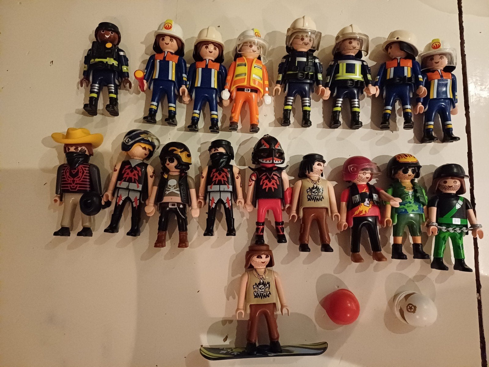 Playmobil veel poppetjes brandweer, zwemmers t.e.a.b., Ophalen of Verzenden