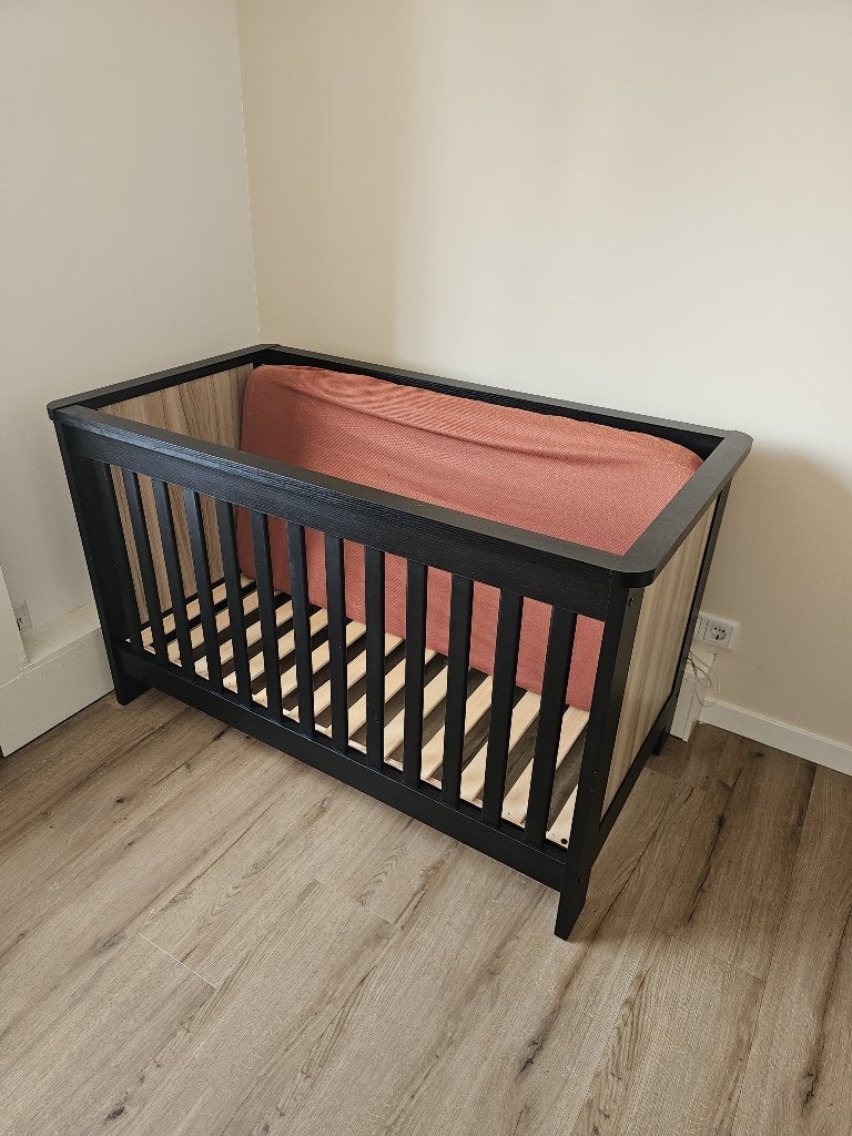 Ledikant 60x120, Ophalen, Zo goed als nieuw, Minder dan 140 cm, Matras