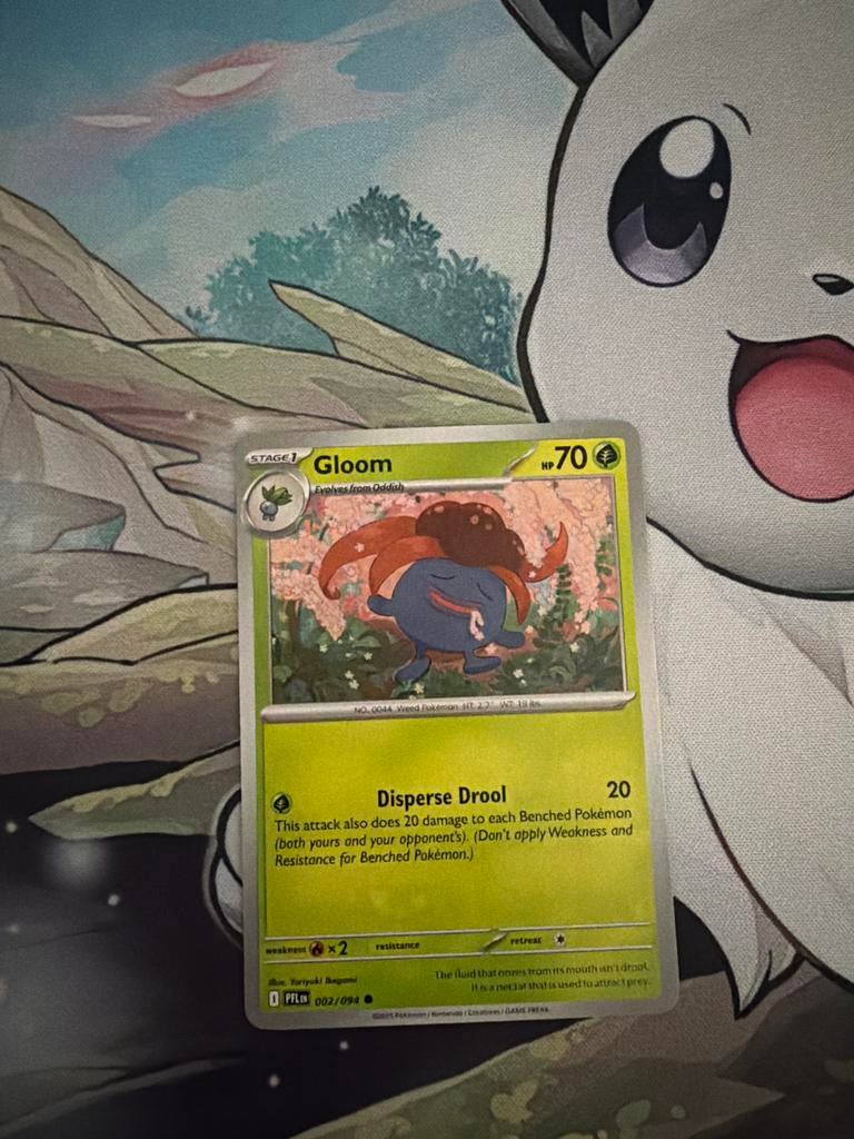 Pokémon Kaart Gloom 002/094 PFLR, Ophalen of Verzenden, Gebruikt, Losse kaart