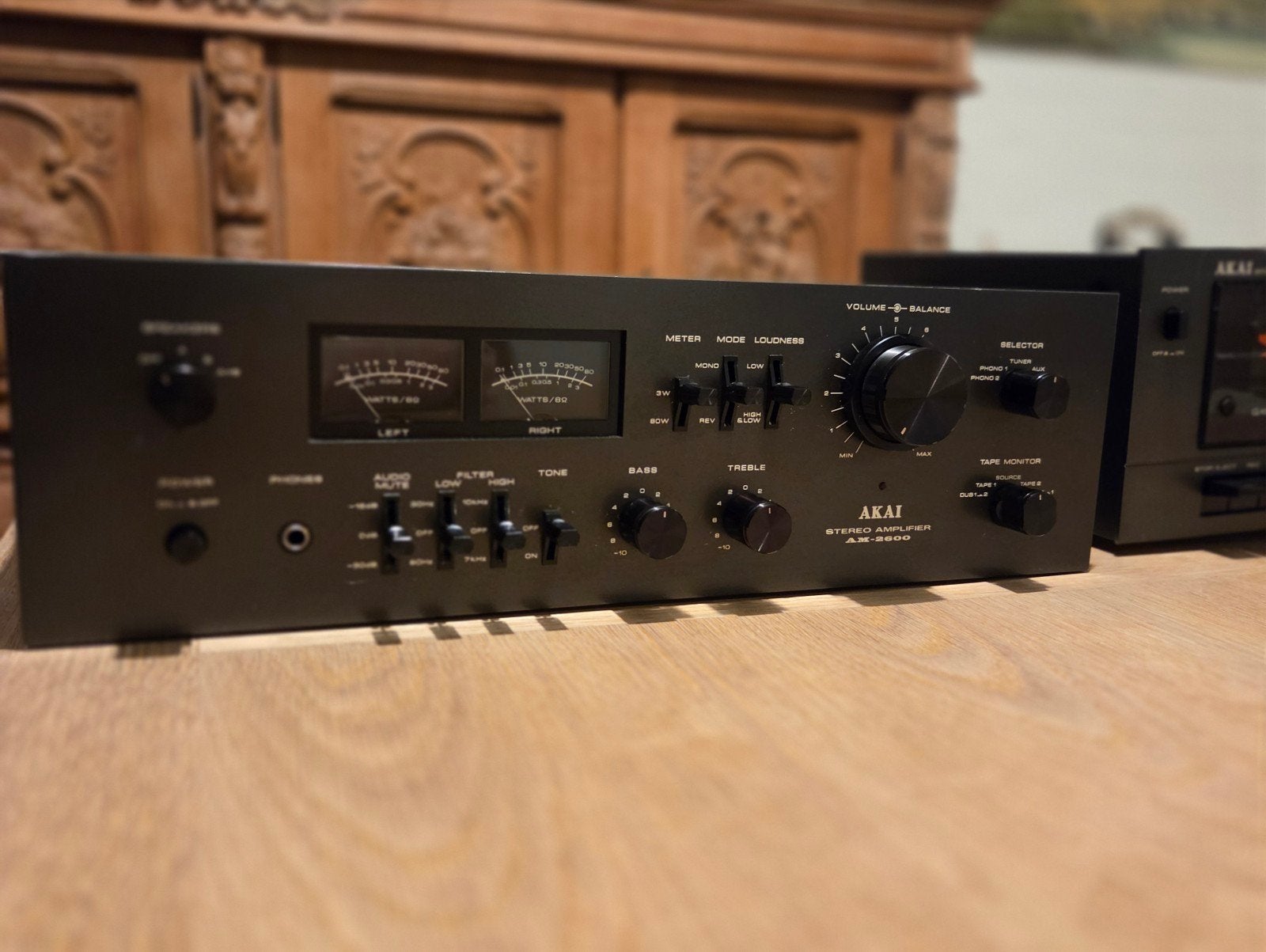 Akai Stereo Set: Cassettedeck GX-706D & Versterker AM-2600, Gebruikt, Cassettedeck, Akai, Losse componenten