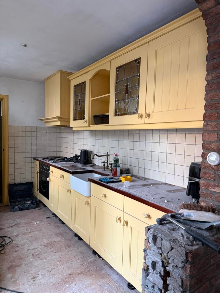 Complete keuken te koop - Zelf demonteren, Huis en Inrichting, Keuken | Complete keukens, Ophalen, Gebruikt, Overige materialen