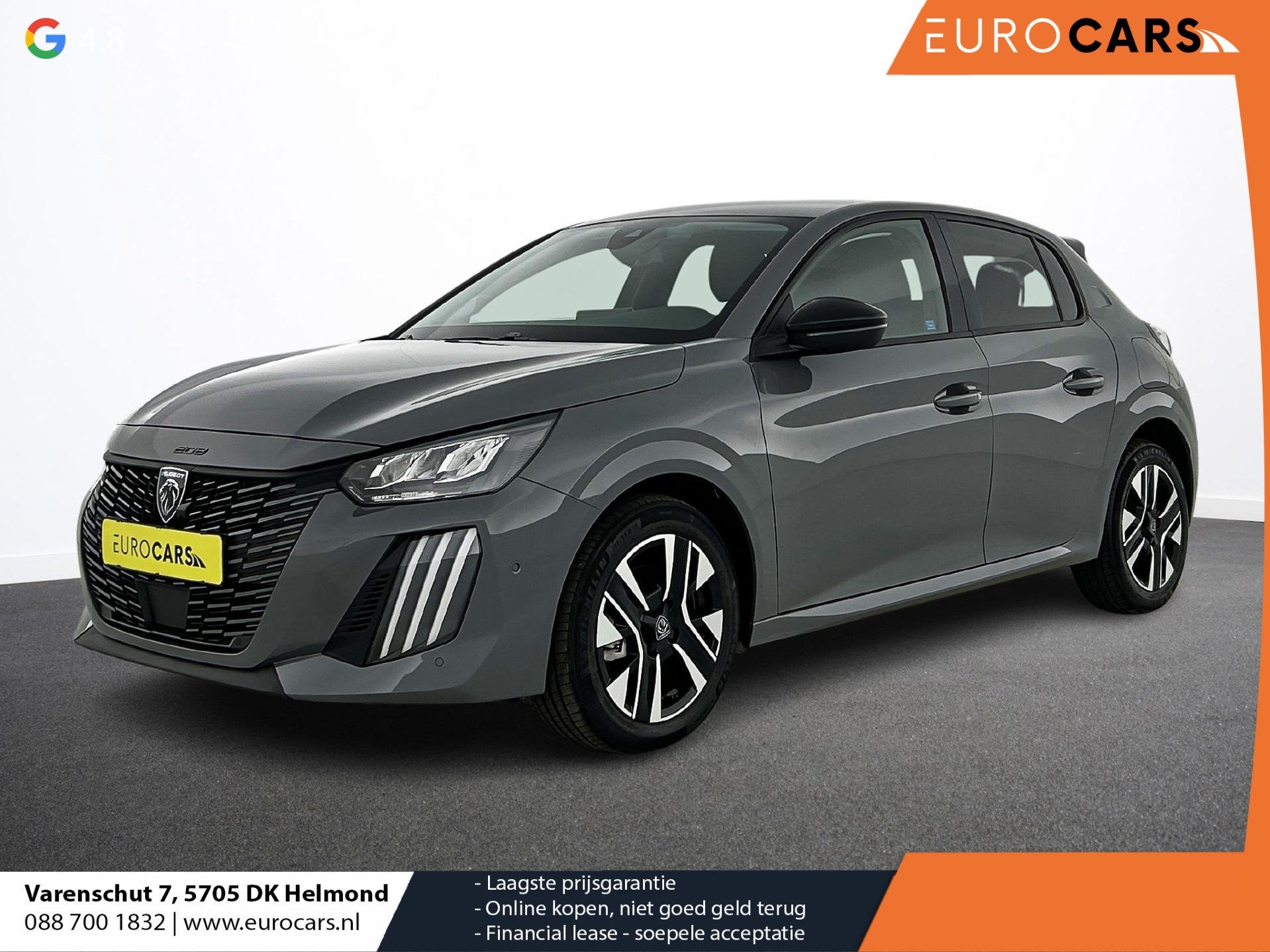 Peugeot 208 1.2 Hybrid 100PK e-DCS Aut. Allure Navigatie App, Auto's, Dealer onderhouden, 1195 kg, Gebruikt, 1199 cc