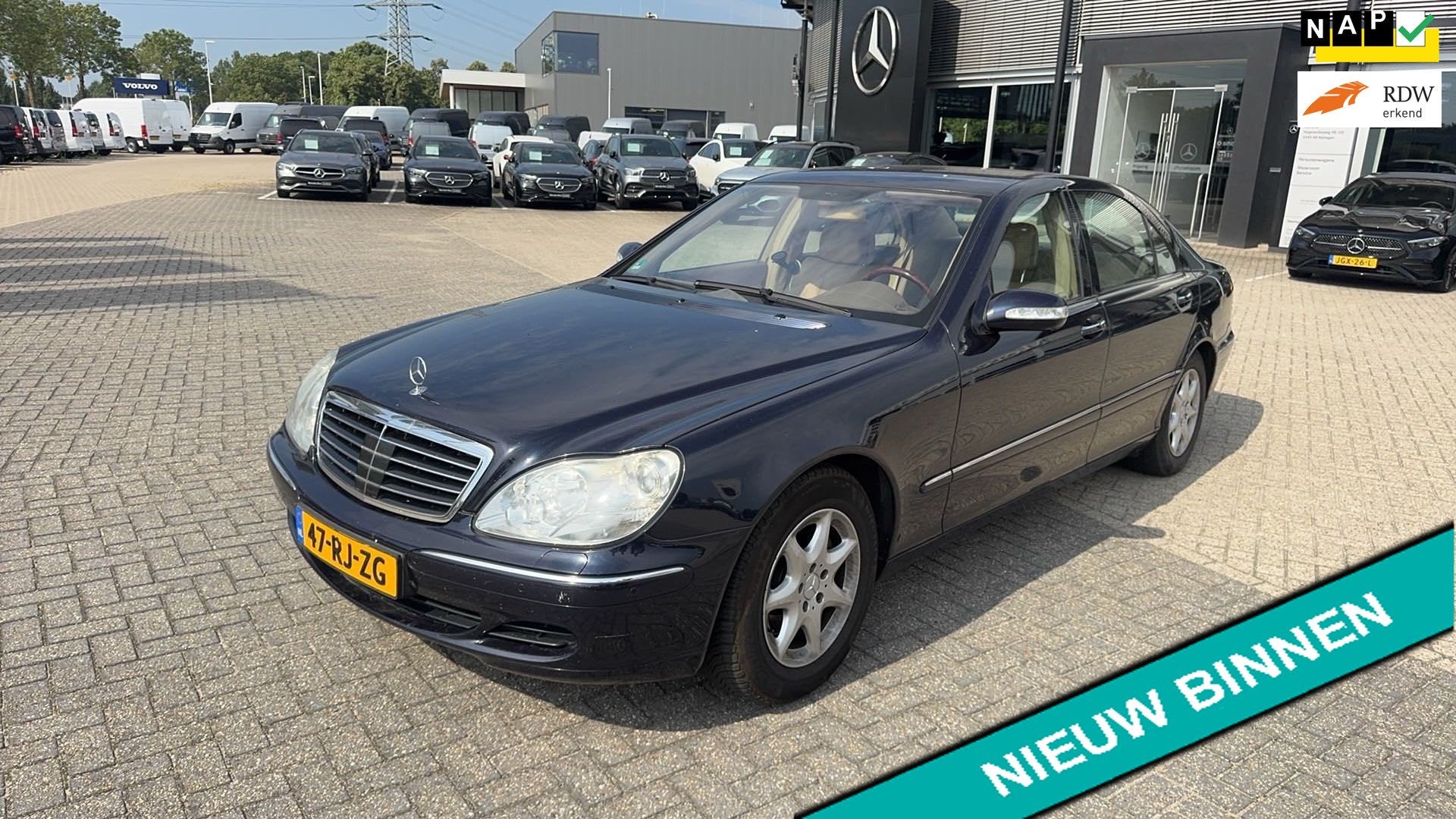 Mercedes-Benz S-klasse 500 Lang 306pk 1e eigenaar Full Optio, Auto's, Automaat, Achterwielaandrijving, Gebruikt, Blauw