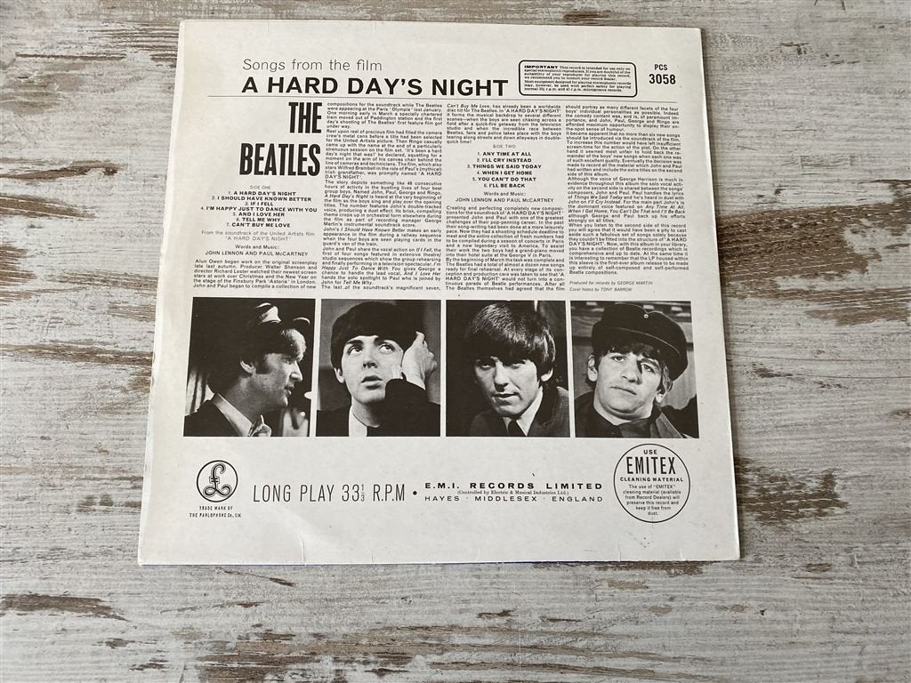 The Beatles - a hard day\'s night [1321], Verzenden, Zo goed als nieuw, 12 inch, Poprock