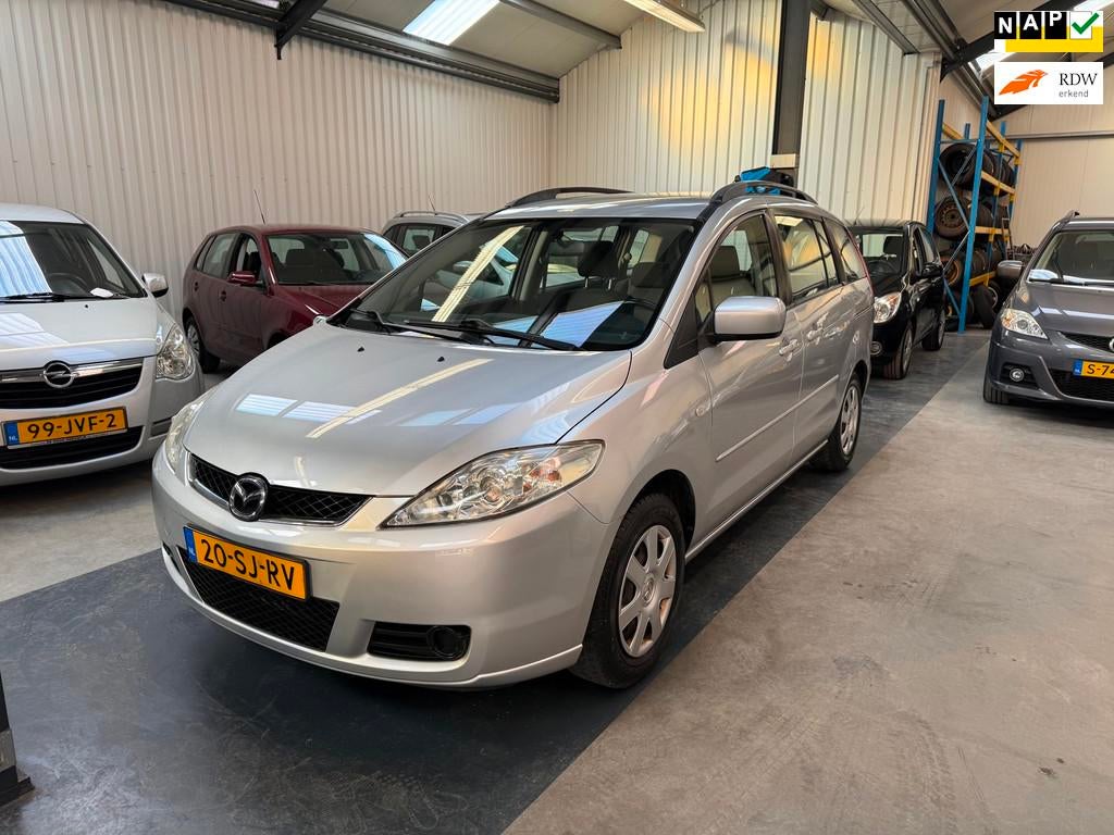 Mazda 5 2.0 Touring 7 PERSOONS/CLIMA/NAP/APK, Gebruikt, 7 stoelen, Origineel Nederlands, Handgeschakeld