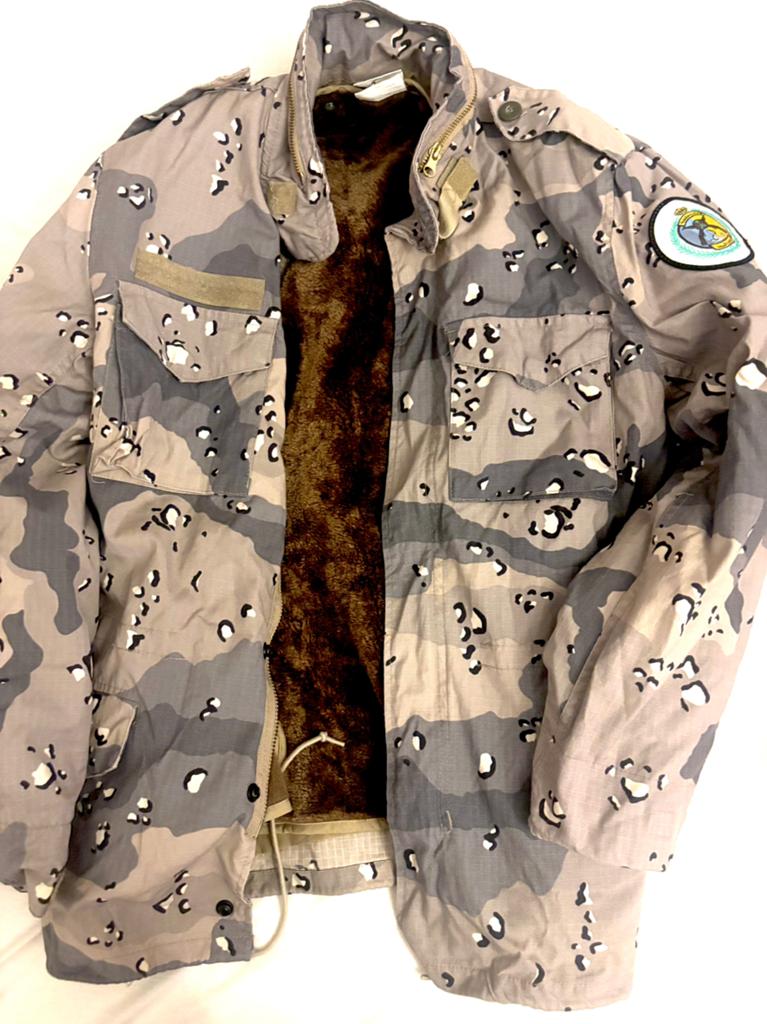Blue choclat chip camo M65 fieldjacket, Ophalen of Verzenden, Landmacht, Nederland, Kleding of Schoenen