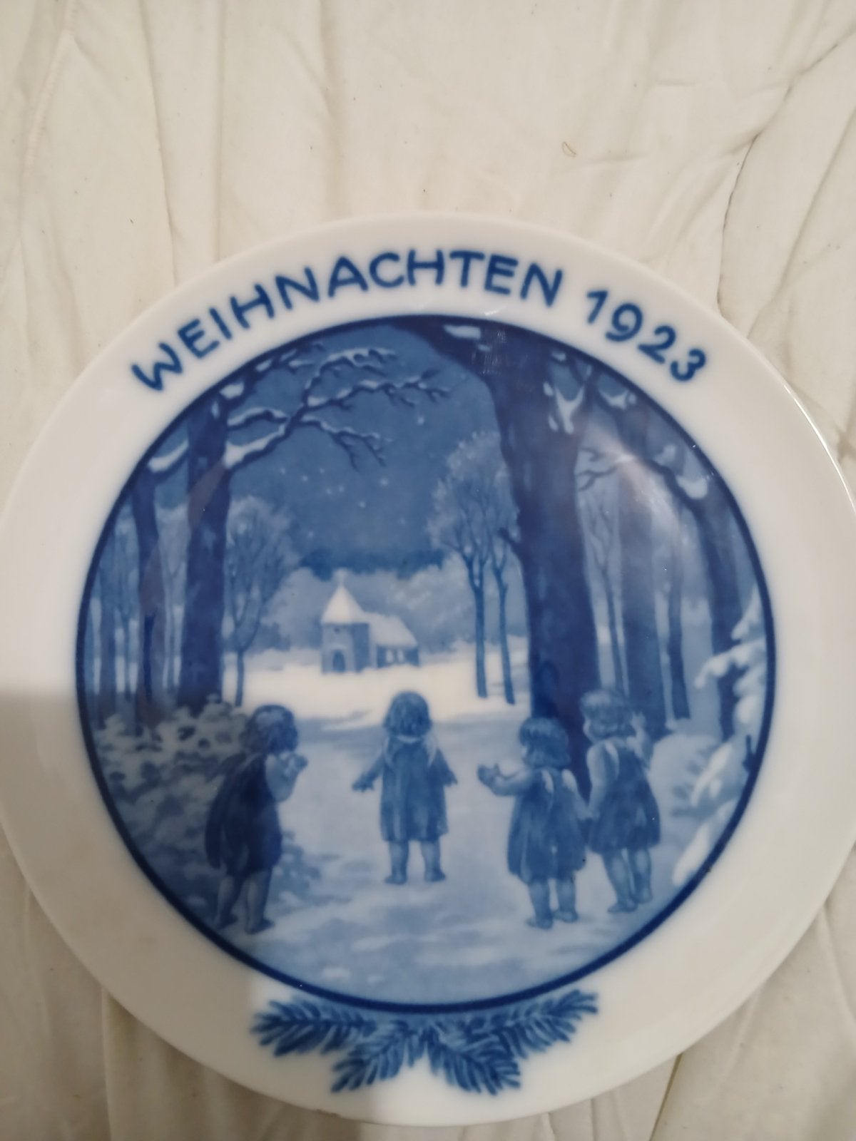 Rosenthal Kerstbord 1923 - "Weihnachten 1923", Ophalen of Verzenden