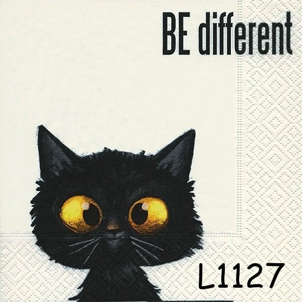 Servetten decoupage/bullet journal * kat be different L1127, Verzenden, Nieuw