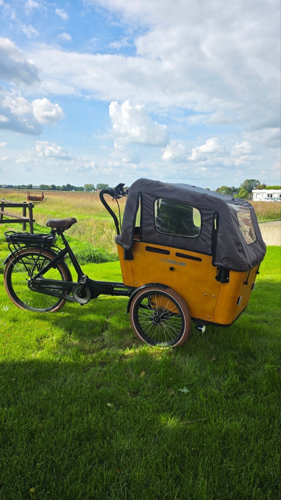 Vogue Carry 3 Bakfiets uit 2020, 4 kinderen of meer, Gebruikt, Elektrisch, Schijfrem