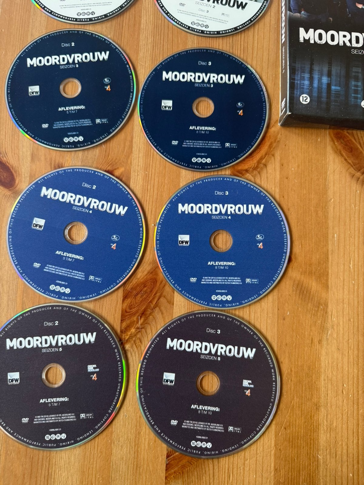Moordvrouw orgineel Dvd seizoenen 1 2 3 4 5, Vanaf 12 jaar, Verzenden, Gebruikt