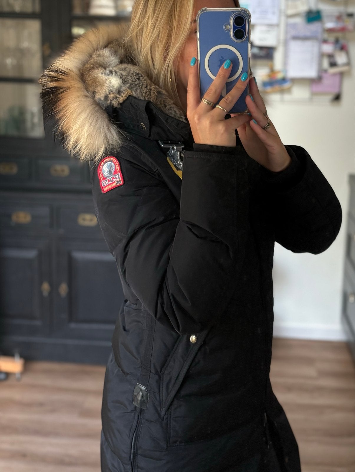 Parajumpers Long Bear Masterpiece Series Jas Zwart Maat S, Ophalen of Verzenden, Zo goed als nieuw, Maat 36 (S), Zwart