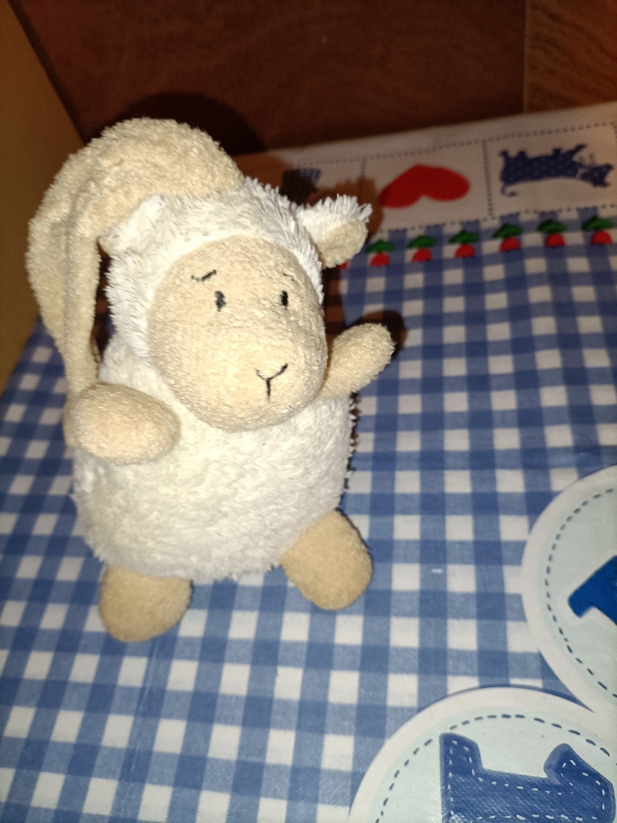 Happy Horse schaap lammetje knuffel met slaapliedje 17 cm, Ophalen of Verzenden, Zo goed als nieuw, Overige typen