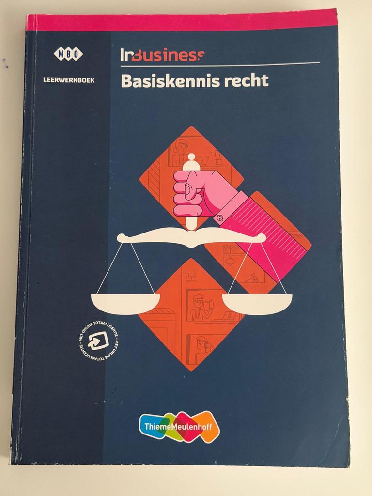 Basiskennis recht mbo niveau 4, Boeken, Ophalen of Verzenden, Beta, Zo goed als nieuw, MBO