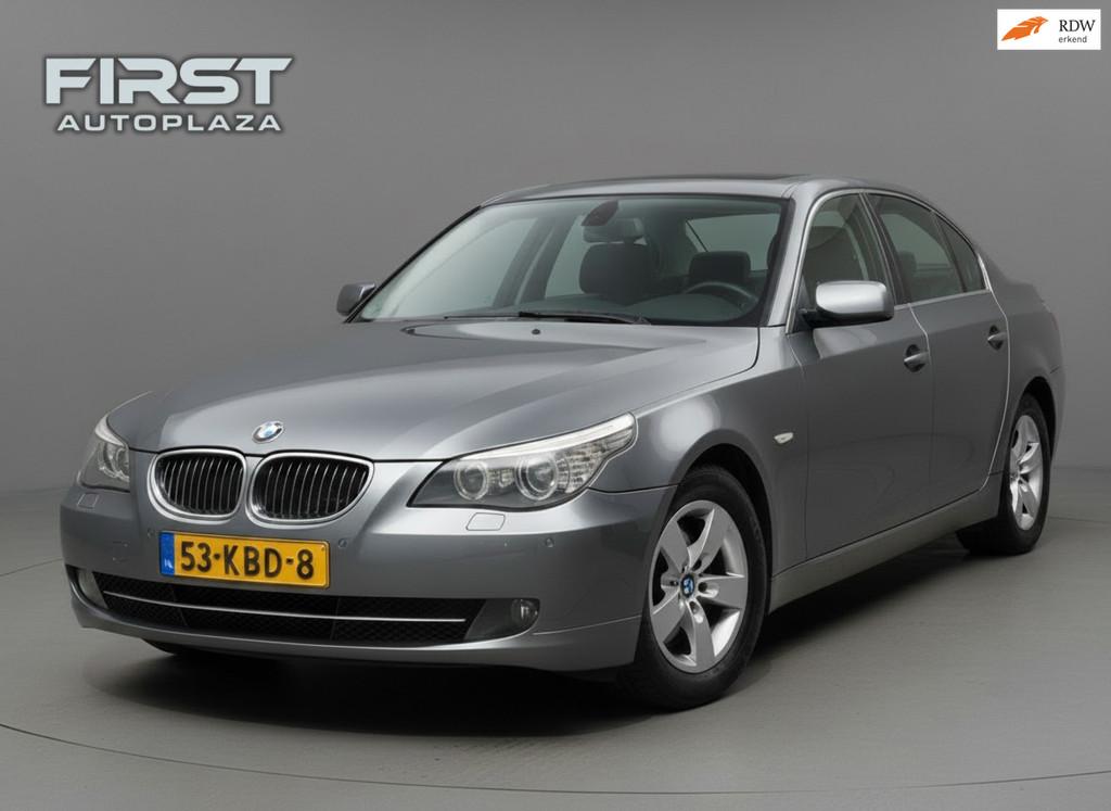 BMW 5-serie 525i Executive AUTOMAAT OPEN-DAK/CRUISE/AIRCO |, Automatische klimaatregeling, Gebruikt, Zwart, 2000 kg