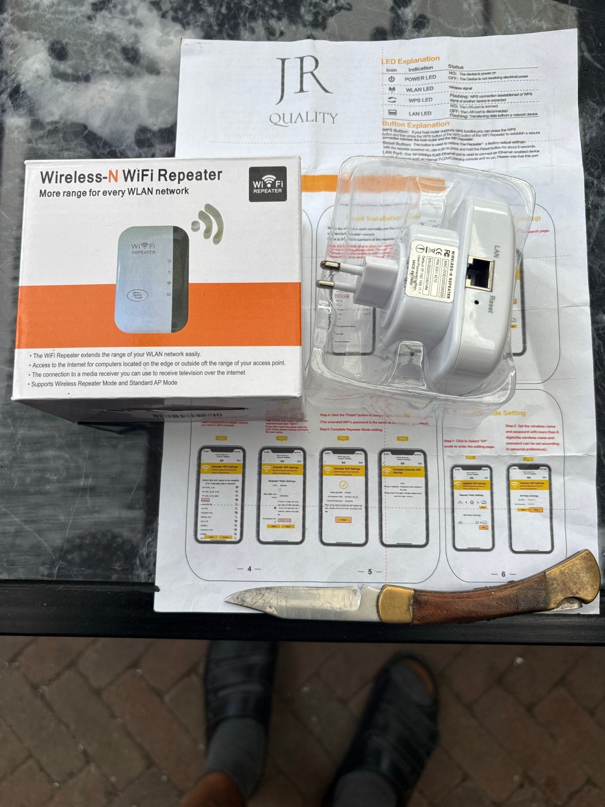 JR Quality Wireless-N WiFi Repeater, Ophalen of Verzenden, Nieuw, Router