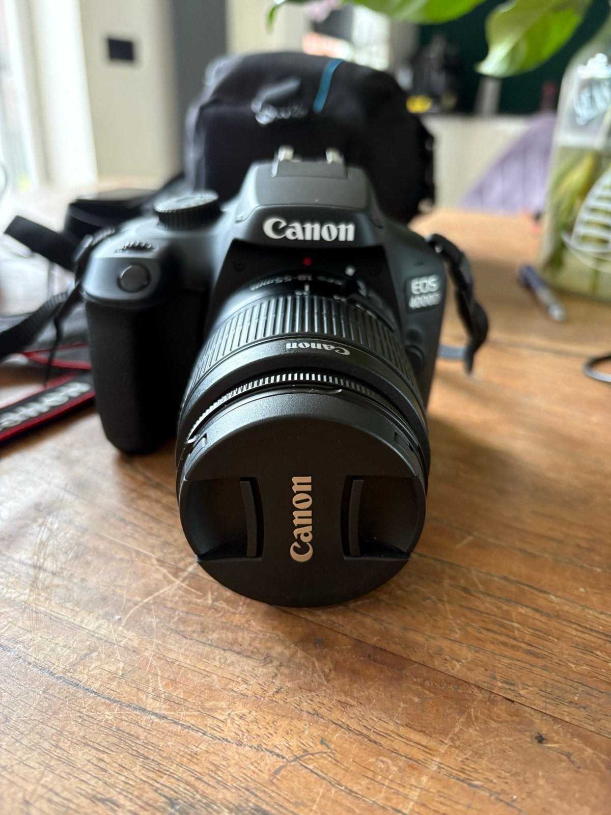 Canon EOS 4000D spiegelreflexcamera met 18-55mm lens, Ingebouwde flitser, Spiegelreflex, Canon, Ophalen of Verzenden