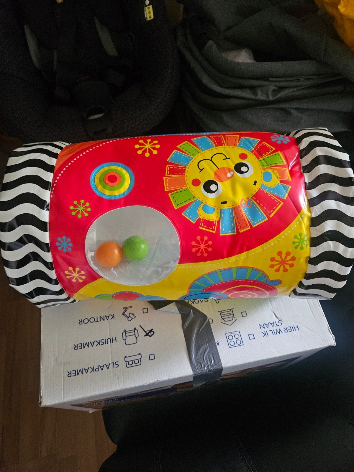 Opblaasbare Speelgoedrol met Rammelaars - Baby Speelplezier, Kinderen en Baby's, Speelgoed | Babyspeelgoed, Ophalen