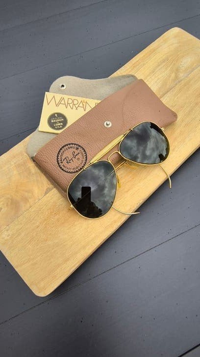 Vintage Ray-Ban B&L Outdoorsman met warranty card., Ophalen of Verzenden, Ray-Ban