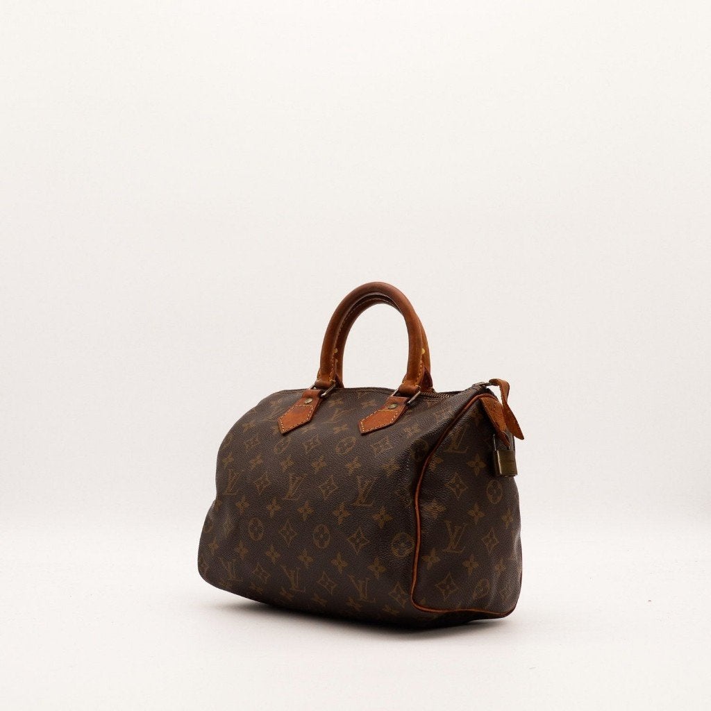 Louis Vuitton Speedy 25 canvas 25x19x15 cm handtas, Verzenden, Gebruikt, Bruin, Handtas