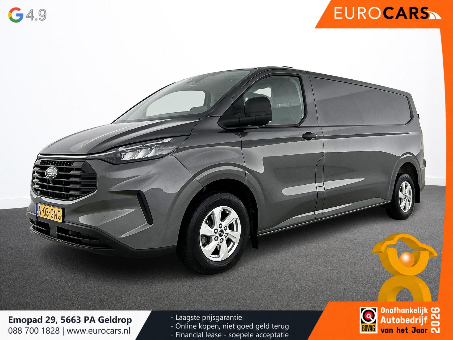 Ford Transit Custom 300 2.0 TDCI L2H1 Trend Automaat Airco N, Gebruikt, Euro 6, 4 cilinders, 1887 kg