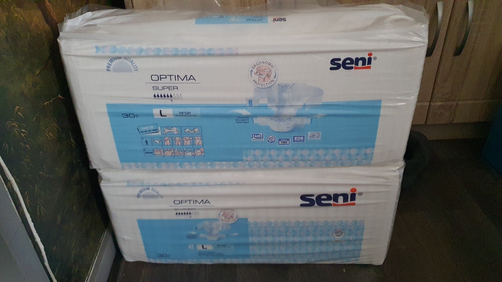 2 pakken Seni Optima Super L Incontinentieluiers, Diversen, Verpleegmiddelen, Ophalen, Nieuw