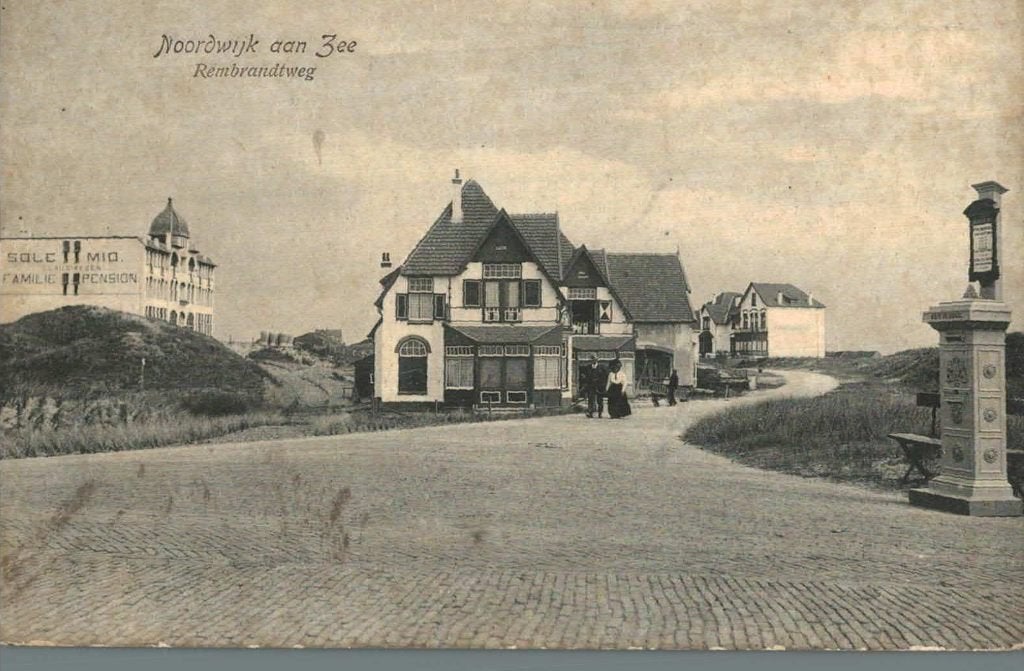 1911 Oude Ansichtkaart Noordwijk aan Zee Rembrandtweg, Ophalen of Verzenden, Voor 1920, Gelopen, Zuid-Holland