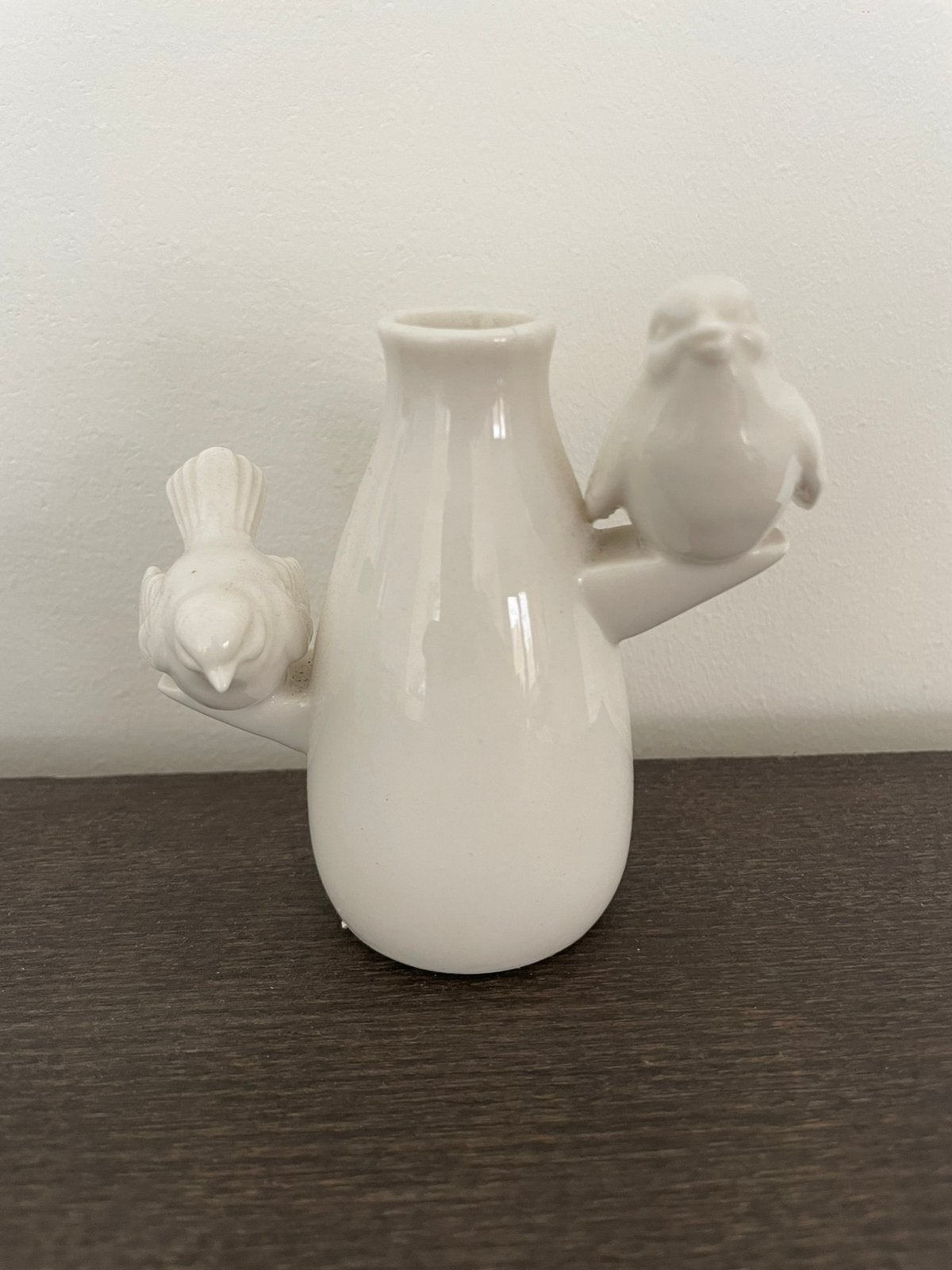 Vaasje vogeltjes, Ophalen of Verzenden, Zo goed als nieuw, Wit