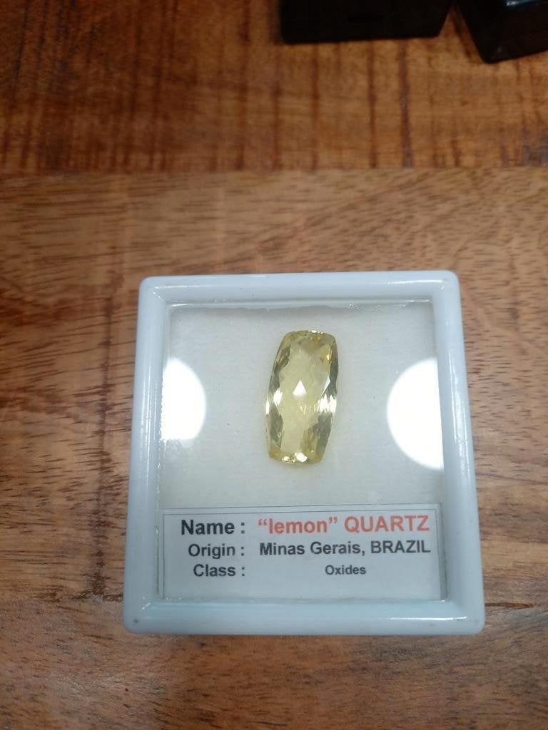 Zeer grote lemon kwarts, Ophalen of Verzenden, Zo goed als nieuw