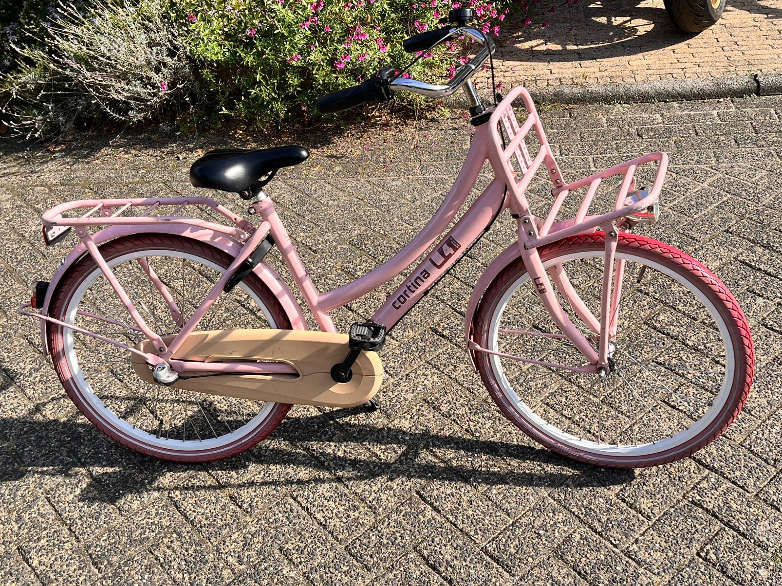 Kinderfiets Cortina U4 - 24 inch - roze
