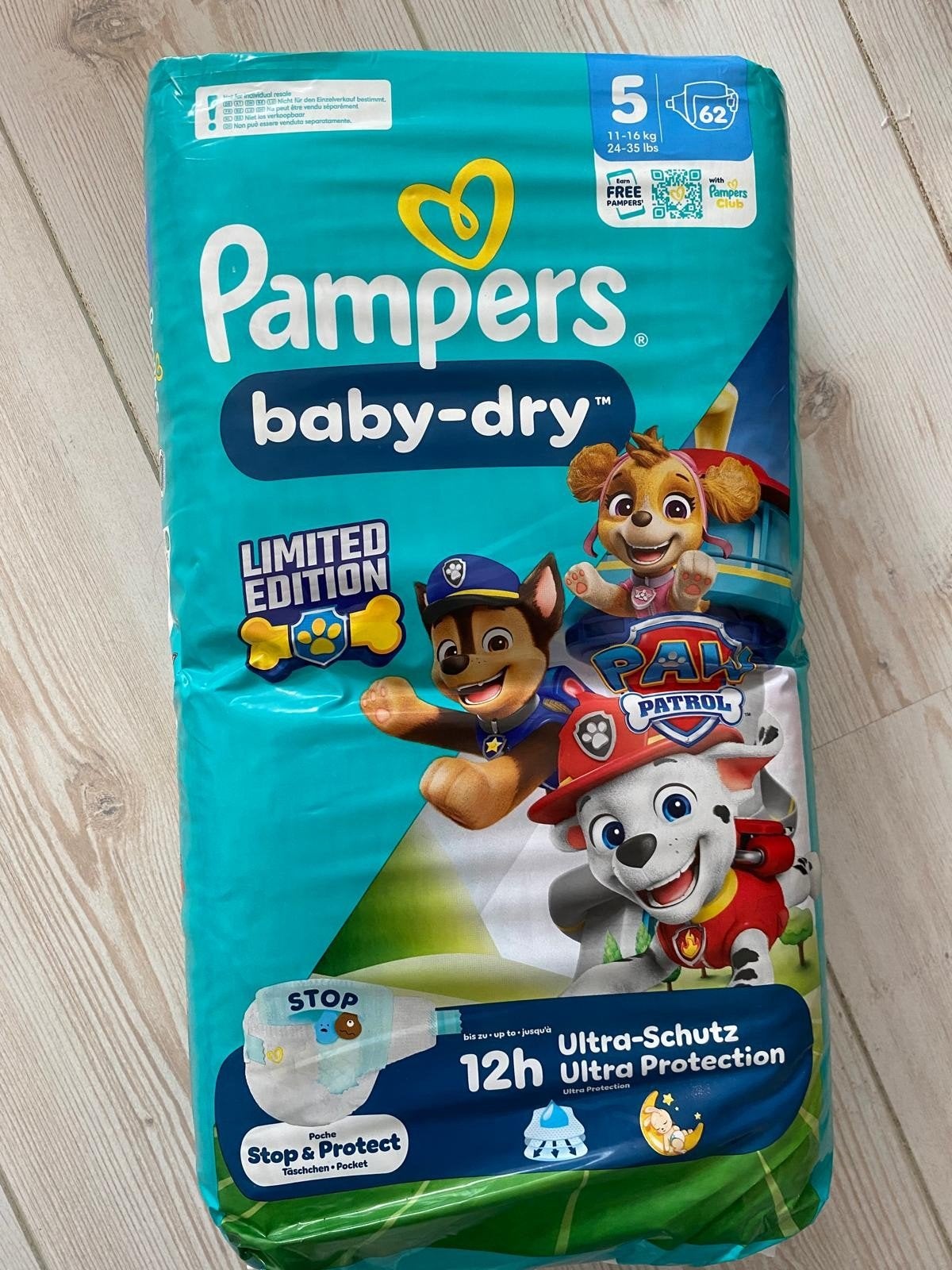 3 pakken pampers luiers/luierbroekjes maat 5, Ophalen, Nieuw
